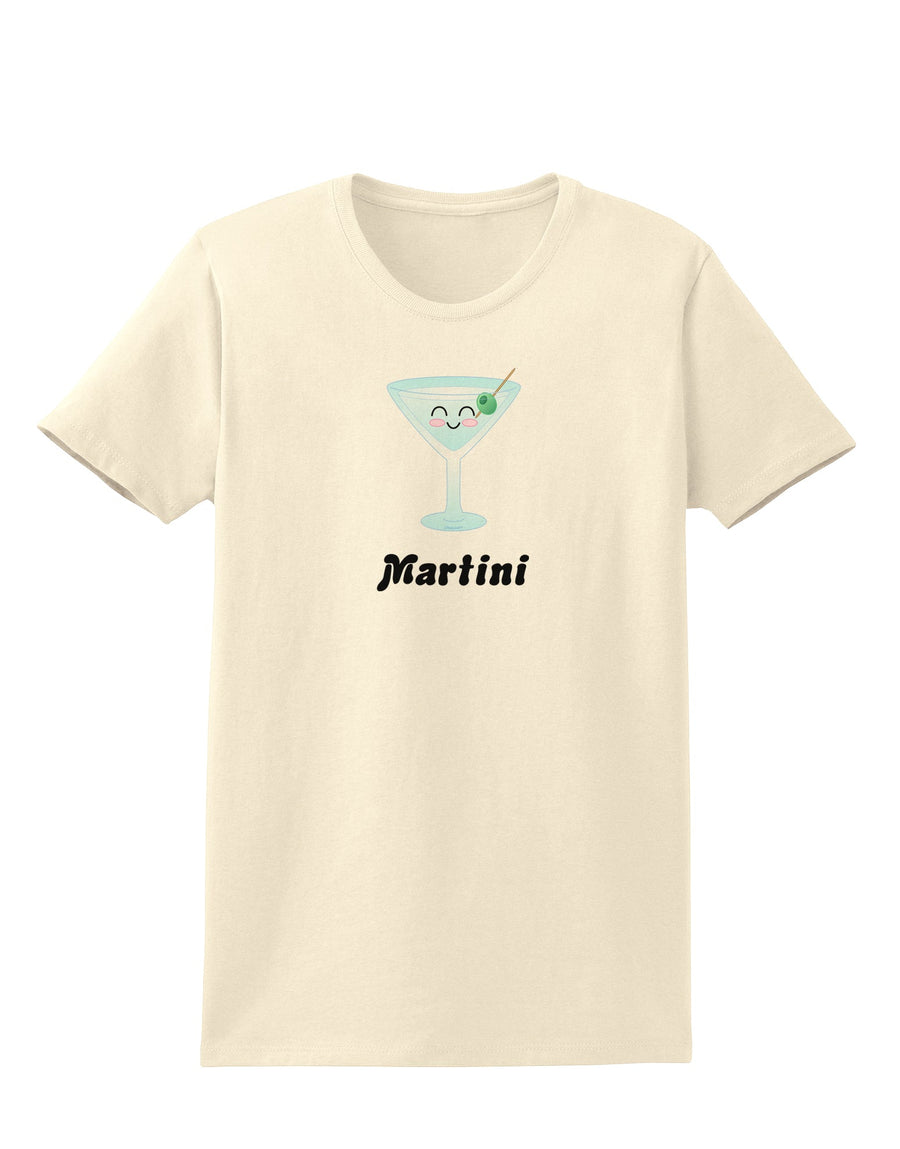 Cute Martini Text Womens T-Shirt-Womens T-Shirt-TooLoud-White-X-Small-Davson Sales