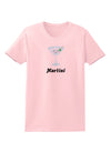 Cute Martini Text Womens T-Shirt-Womens T-Shirt-TooLoud-PalePink-X-Small-Davson Sales