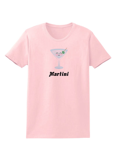 Cute Martini Text Womens T-Shirt-Womens T-Shirt-TooLoud-PalePink-X-Small-Davson Sales