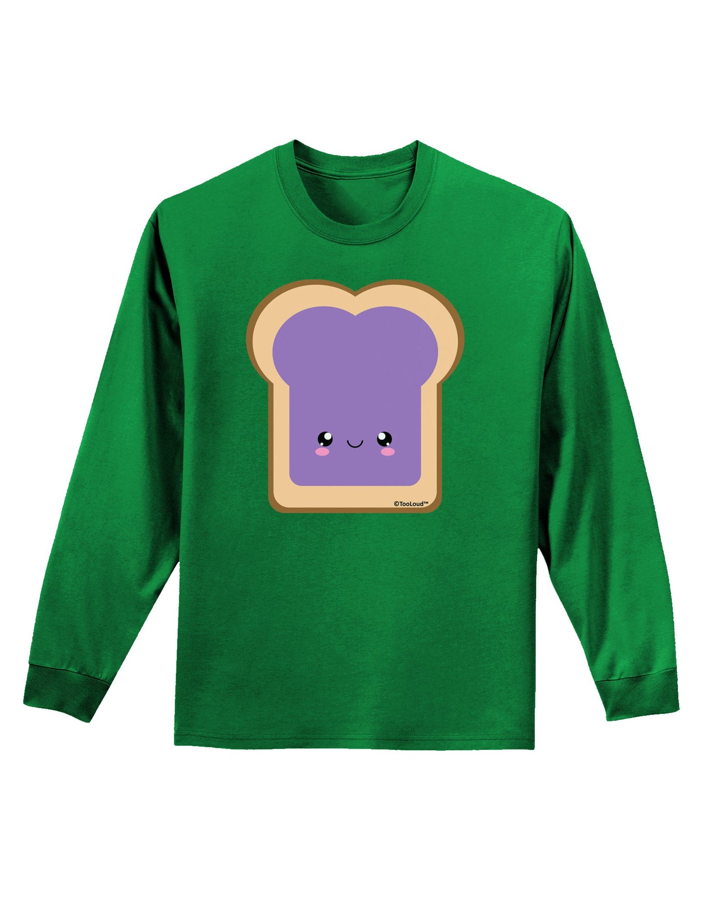 Cute Matching Design - PB and J - Jelly Adult Long Sleeve Dark T-Shirt by TooLoud-TooLoud-Kelly-Green-Small-Davson Sales