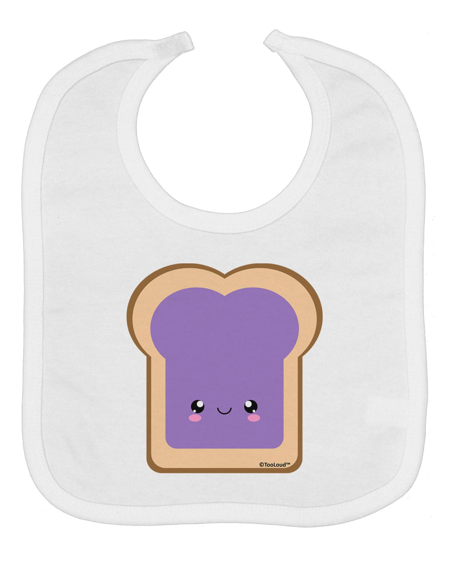 Cute Matching Design - PB and J - Jelly Baby Bib by TooLoud