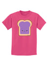 Cute Matching Design - PB and J - Jelly Childrens Dark T-Shirt by TooLoud-Childrens T-Shirt-TooLoud-Sangria-X-Small-Davson Sales