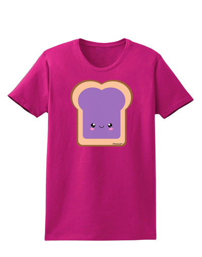 Cute Matching Design - PB and J - Jelly Womens Dark T-Shirt by TooLoud-Womens T-Shirt-TooLoud-Hot-Pink-Small-Davson Sales