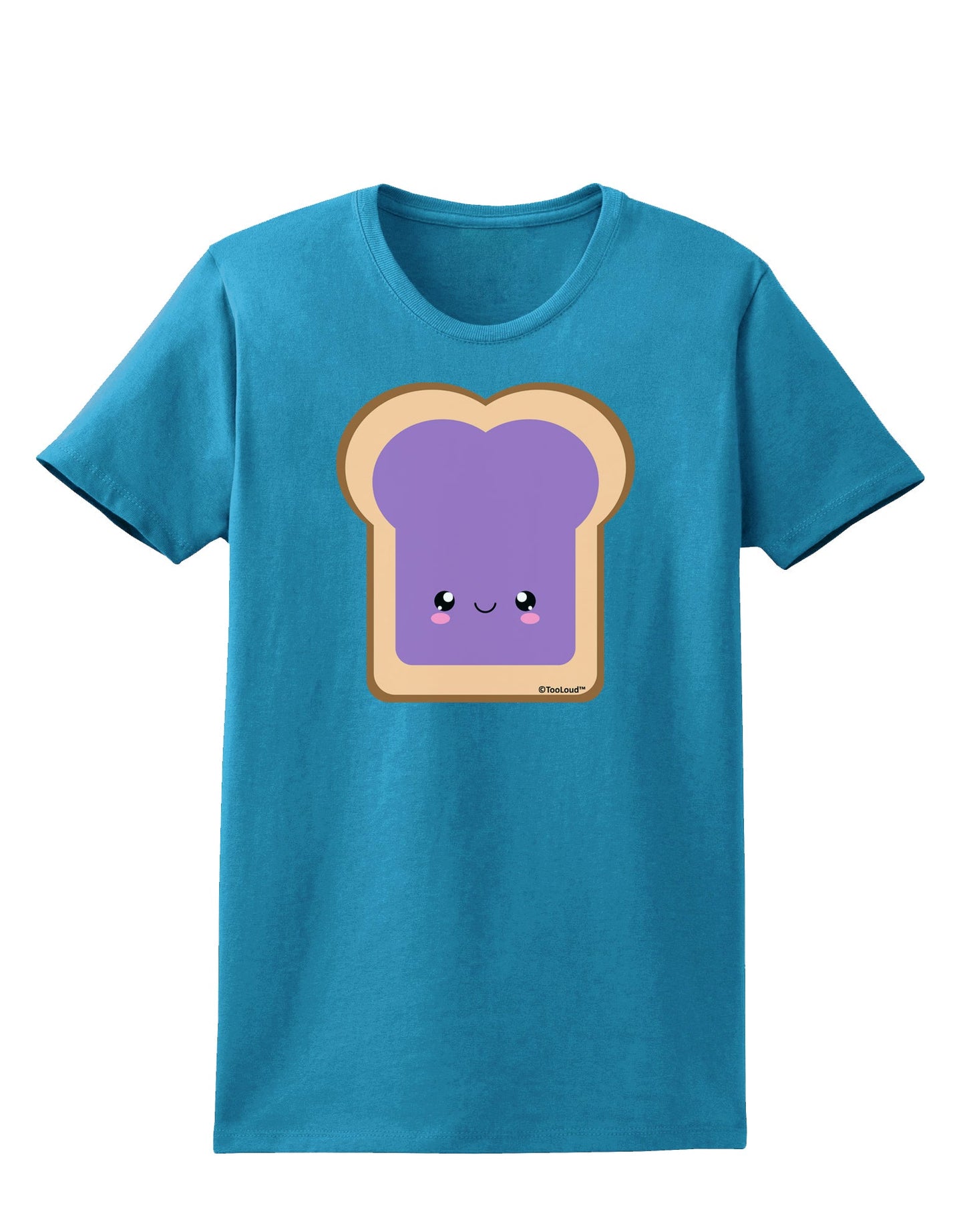 Cute Matching Design - PB and J - Jelly Womens Dark T-Shirt by TooLoud-Womens T-Shirt-TooLoud-Turquoise-X-Small-Davson Sales