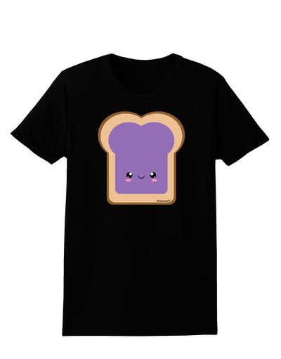 Cute Matching Design - PB and J - Jelly Womens Dark T-Shirt by TooLoud-Womens T-Shirt-TooLoud-Black-X-Small-Davson Sales