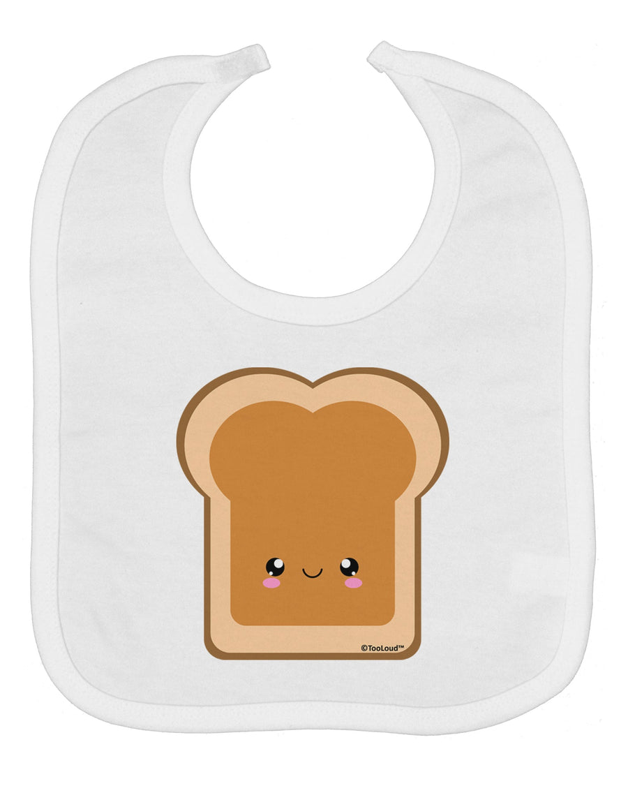 Cute Matching Design - PB and J - Peanut Butter Baby Bib by TooLoud