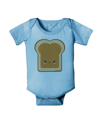 Cute Matching Design - PB and J - Peanut Butter Baby Romper Bodysuit by TooLoud-Baby Romper-TooLoud-Light-Blue-06-Months-Davson Sales