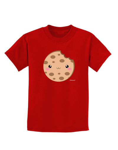 Cute Matching Milk and Cookie Design - Cookie Childrens Dark T-Shirt by TooLoud-Childrens T-Shirt-TooLoud-Red-X-Small-Davson Sales