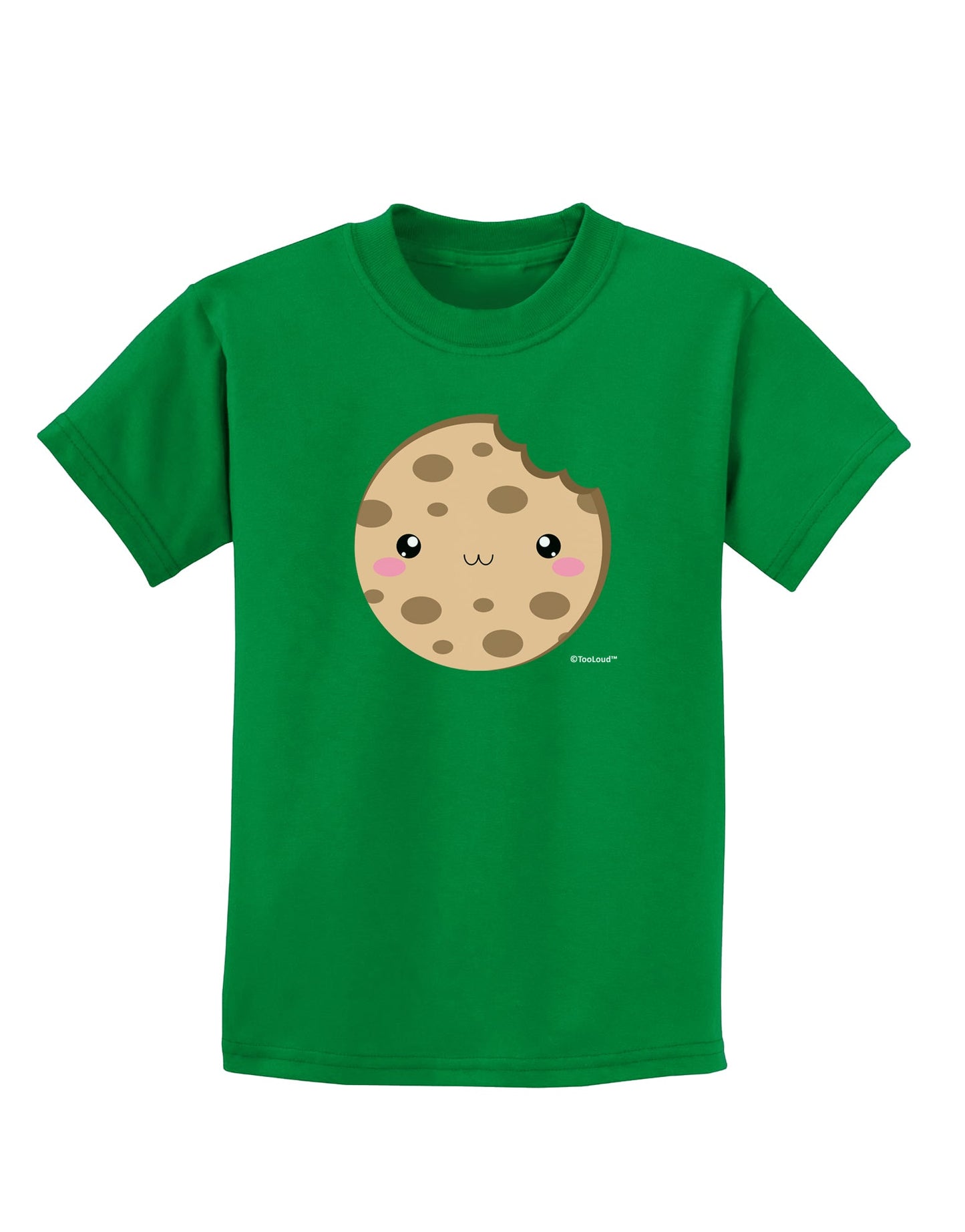 Cute Matching Milk and Cookie Design - Cookie Childrens Dark T-Shirt by TooLoud-Childrens T-Shirt-TooLoud-Kelly-Green-X-Small-Davson Sales