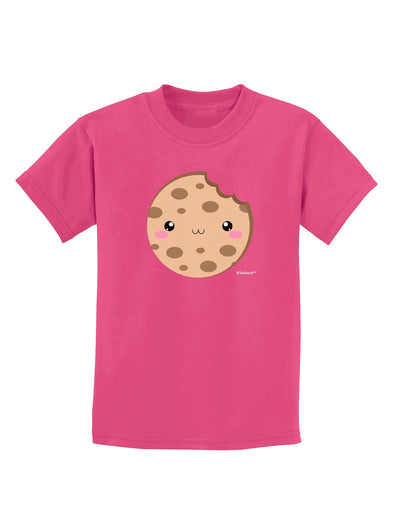 Cute Matching Milk and Cookie Design - Cookie Childrens Dark T-Shirt by TooLoud-Childrens T-Shirt-TooLoud-Sangria-X-Small-Davson Sales