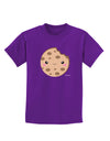 Cute Matching Milk and Cookie Design - Cookie Childrens Dark T-Shirt by TooLoud-Childrens T-Shirt-TooLoud-Purple-X-Small-Davson Sales