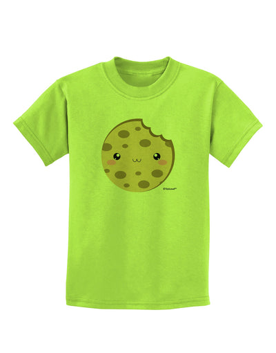 Cute Matching Milk and Cookie Design - Cookie Childrens T-Shirt by TooLoud-Childrens T-Shirt-TooLoud-Lime-Green-X-Small-Davson Sales