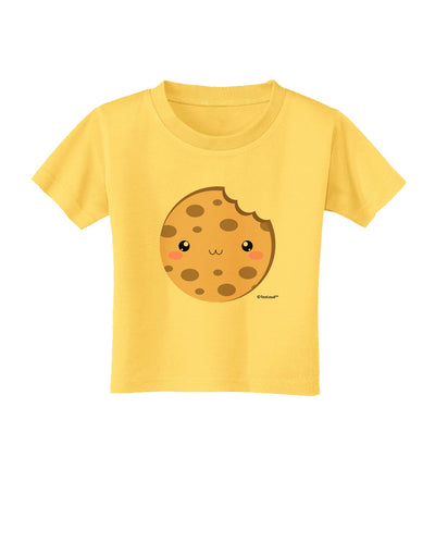 Cute Matching Milk and Cookie Design - Cookie Toddler T-Shirt by TooLoud-Toddler T-Shirt-TooLoud-Yellow-2T-Davson Sales