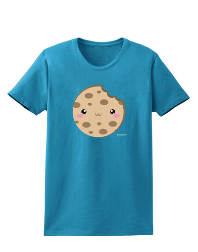 Cute Matching Milk and Cookie Design - Cookie Womens Dark T-Shirt by TooLoud-Womens T-Shirt-TooLoud-Turquoise-X-Small-Davson Sales