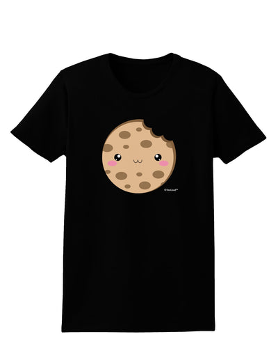 Cute Matching Milk and Cookie Design - Cookie Womens Dark T-Shirt by TooLoud-Womens T-Shirt-TooLoud-Black-X-Small-Davson Sales