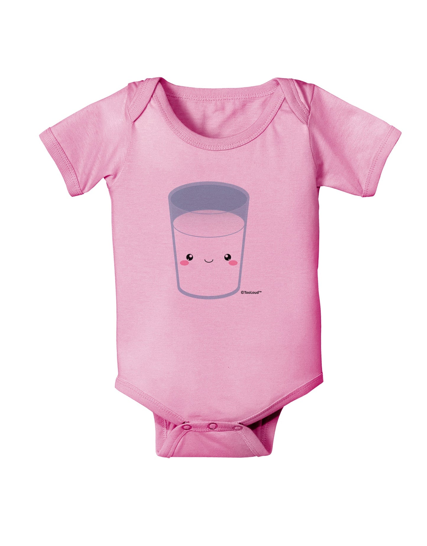 Cute Matching Milk and Cookie Design - Milk Baby Romper Bodysuit by TooLoud-Baby Romper-TooLoud-Light-Pink-06-Months-Davson Sales
