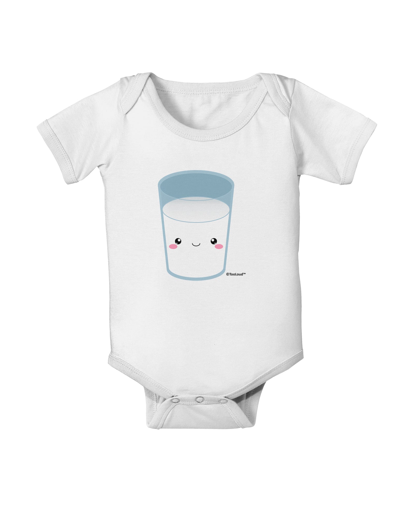 Cute Matching Milk and Cookie Design - Milk Baby Romper Bodysuit by TooLoud-Baby Romper-TooLoud-White-06-Months-Davson Sales
