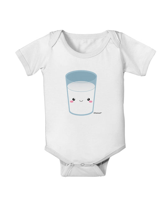 Cute Matching Milk and Cookie Design - Milk Baby Romper Bodysuit by TooLoud-Baby Romper-TooLoud-White-06-Months-Davson Sales