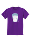 Cute Matching Milk and Cookie Design - Milk Childrens Dark T-Shirt by TooLoud-Childrens T-Shirt-TooLoud-Purple-X-Small-Davson Sales