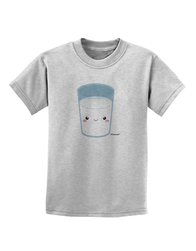 Cute Matching Milk and Cookie Design - Milk Childrens T-Shirt by TooLoud-Childrens T-Shirt-TooLoud-AshGray-X-Small-Davson Sales