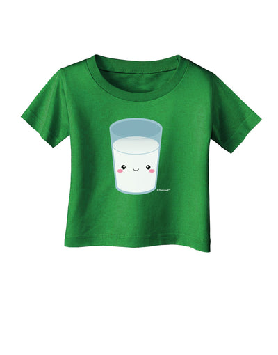 Cute Matching Milk and Cookie Design - Milk Infant T-Shirt Dark by TooLoud-Infant T-Shirt-TooLoud-Clover-Green-06-Months-Davson Sales
