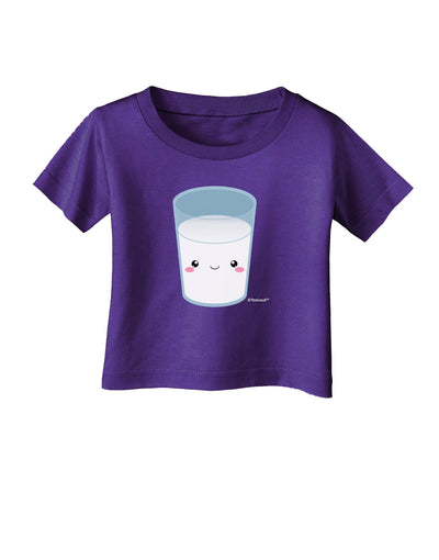 Cute Matching Milk and Cookie Design - Milk Infant T-Shirt Dark by TooLoud-Infant T-Shirt-TooLoud-Purple-06-Months-Davson Sales