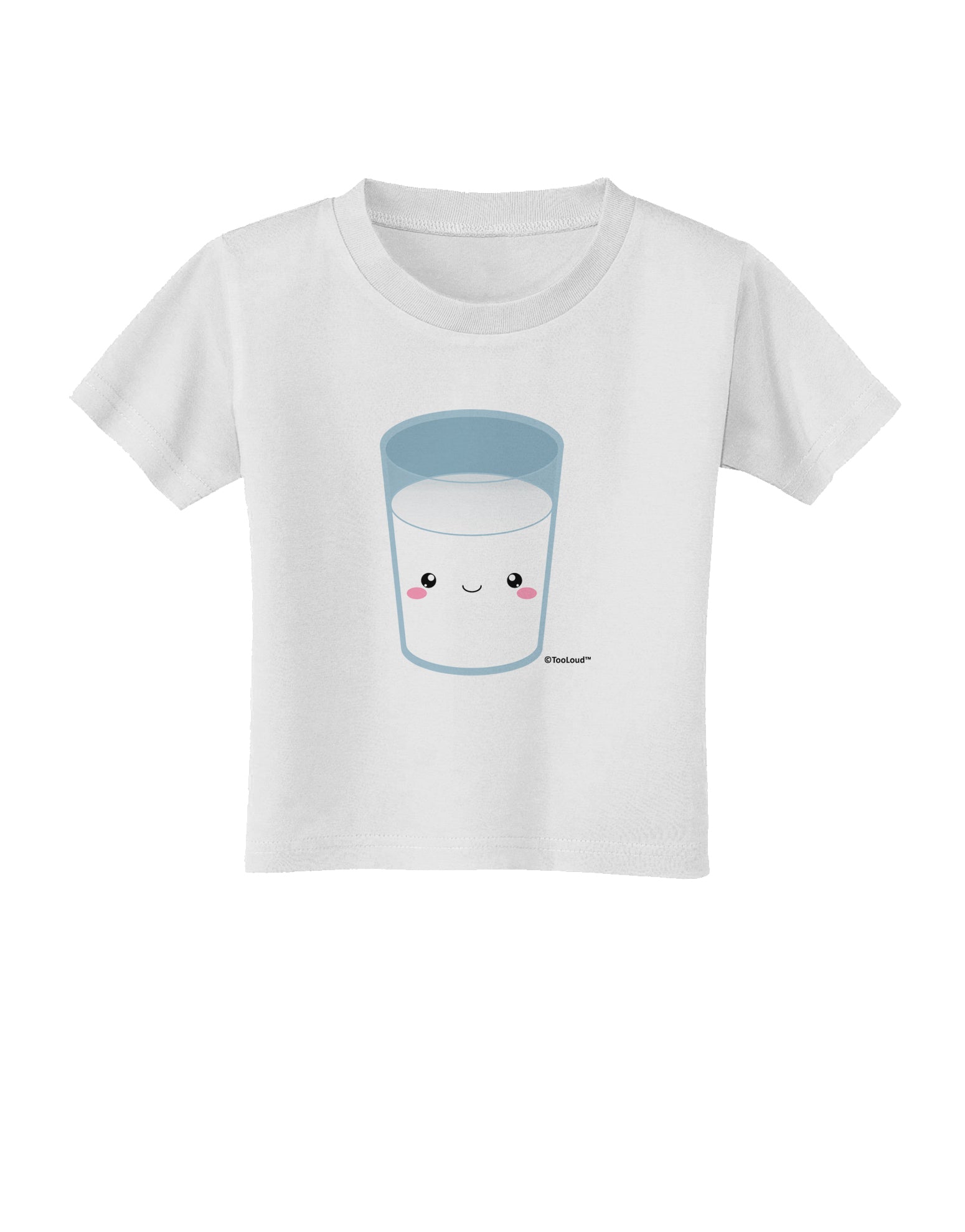 Cute Matching Milk and Cookie Design - Milk Toddler T-Shirt by TooLoud-Toddler T-Shirt-TooLoud-White-2T-Davson Sales
