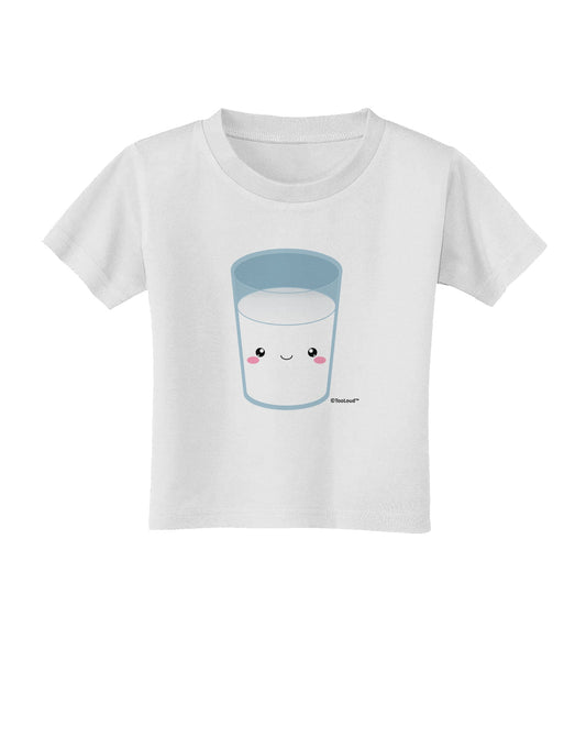Cute Matching Milk and Cookie Design - Milk Toddler T-Shirt by TooLoud-Toddler T-Shirt-TooLoud-White-2T-Davson Sales