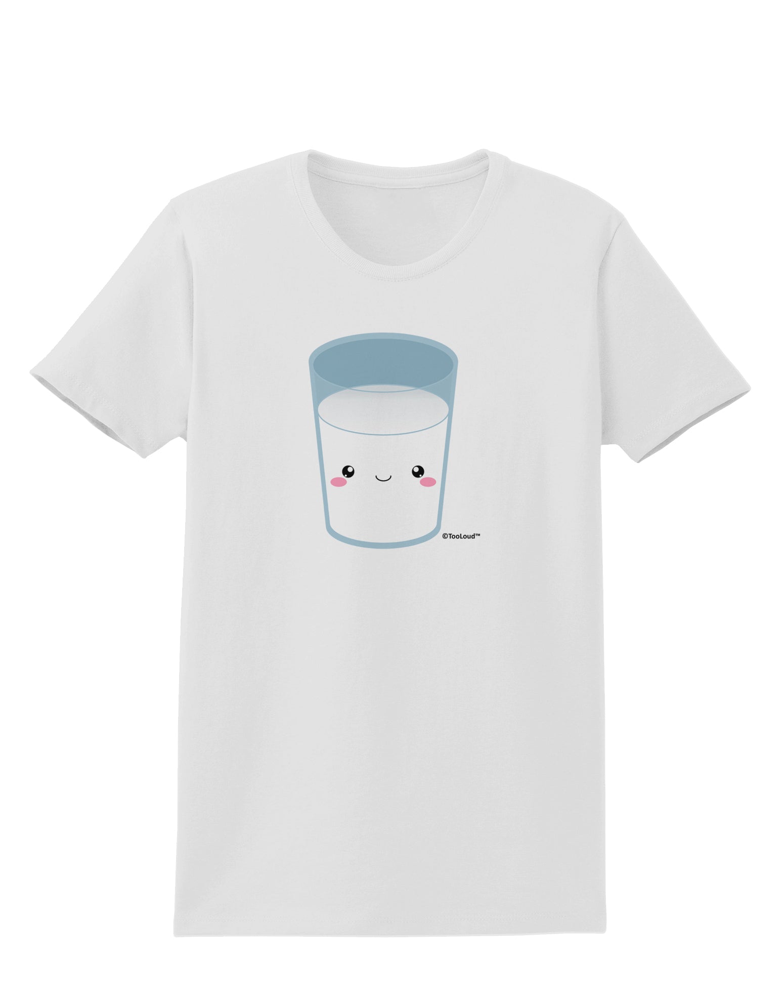 Cute Matching Milk and Cookie Design - Milk Womens T-Shirt by TooLoud-Womens T-Shirt-TooLoud-White-X-Small-Davson Sales