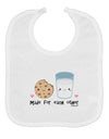 Cute Milk and Cookie - Made for Each Other Baby Bib by TooLoud