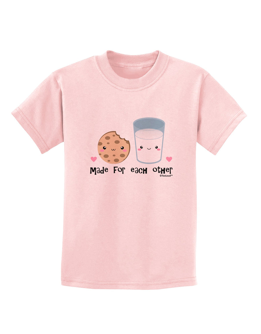 Cute Milk and Cookie - Made for Each Other Childrens T-Shirt by TooLoud-Childrens T-Shirt-TooLoud-White-X-Small-Davson Sales