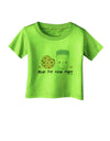 Cute Milk and Cookie - Made for Each Other Infant T-Shirt by TooLoud-Infant T-Shirt-TooLoud-Lime-Green-06-Months-Davson Sales