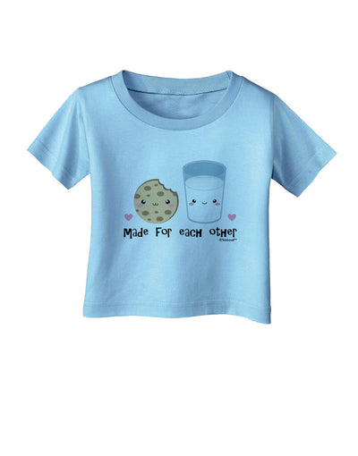 Cute Milk and Cookie - Made for Each Other Infant T-Shirt by TooLoud-Infant T-Shirt-TooLoud-Aquatic-Blue-06-Months-Davson Sales