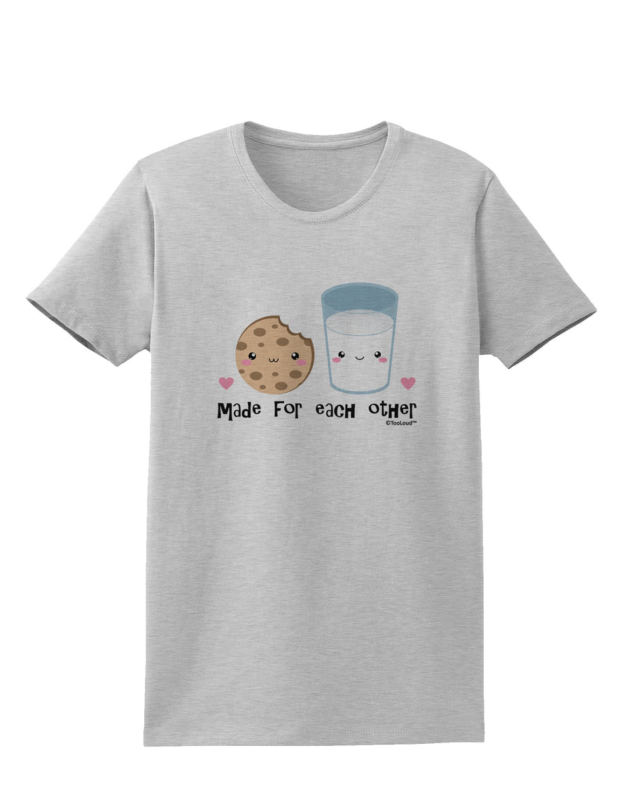 Cute Milk and Cookie - Made for Each Other Womens T-Shirt by TooLoud-Womens T-Shirt-TooLoud-White-X-Small-Davson Sales