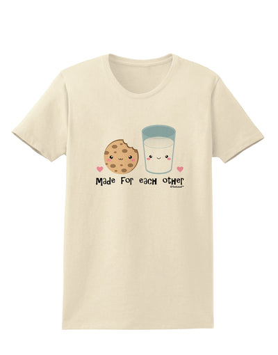 Cute Milk and Cookie - Made for Each Other Womens T-Shirt by TooLoud-Womens T-Shirt-TooLoud-Natural-X-Small-Davson Sales
