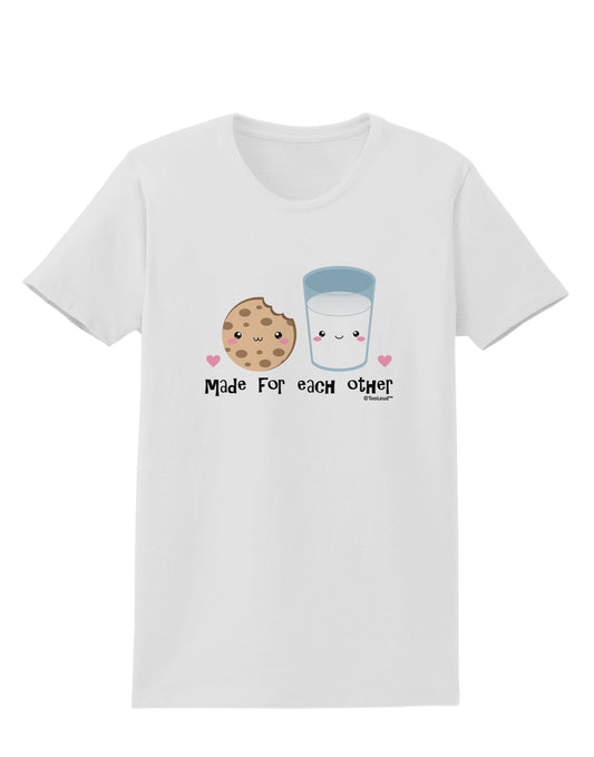 Cute Milk and Cookie - Made for Each Other Womens T-Shirt by TooLoud-Womens T-Shirt-TooLoud-White-X-Small-Davson Sales