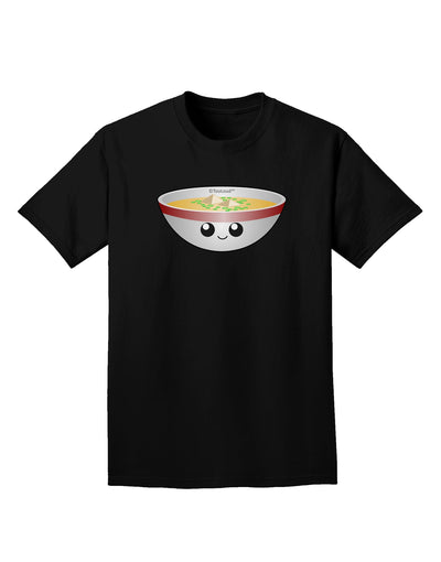 Cute Miso Soup Bowl Adult Dark T-Shirt by TooLoud-Mens T-Shirt-TooLoud-Black-Small-Davson Sales