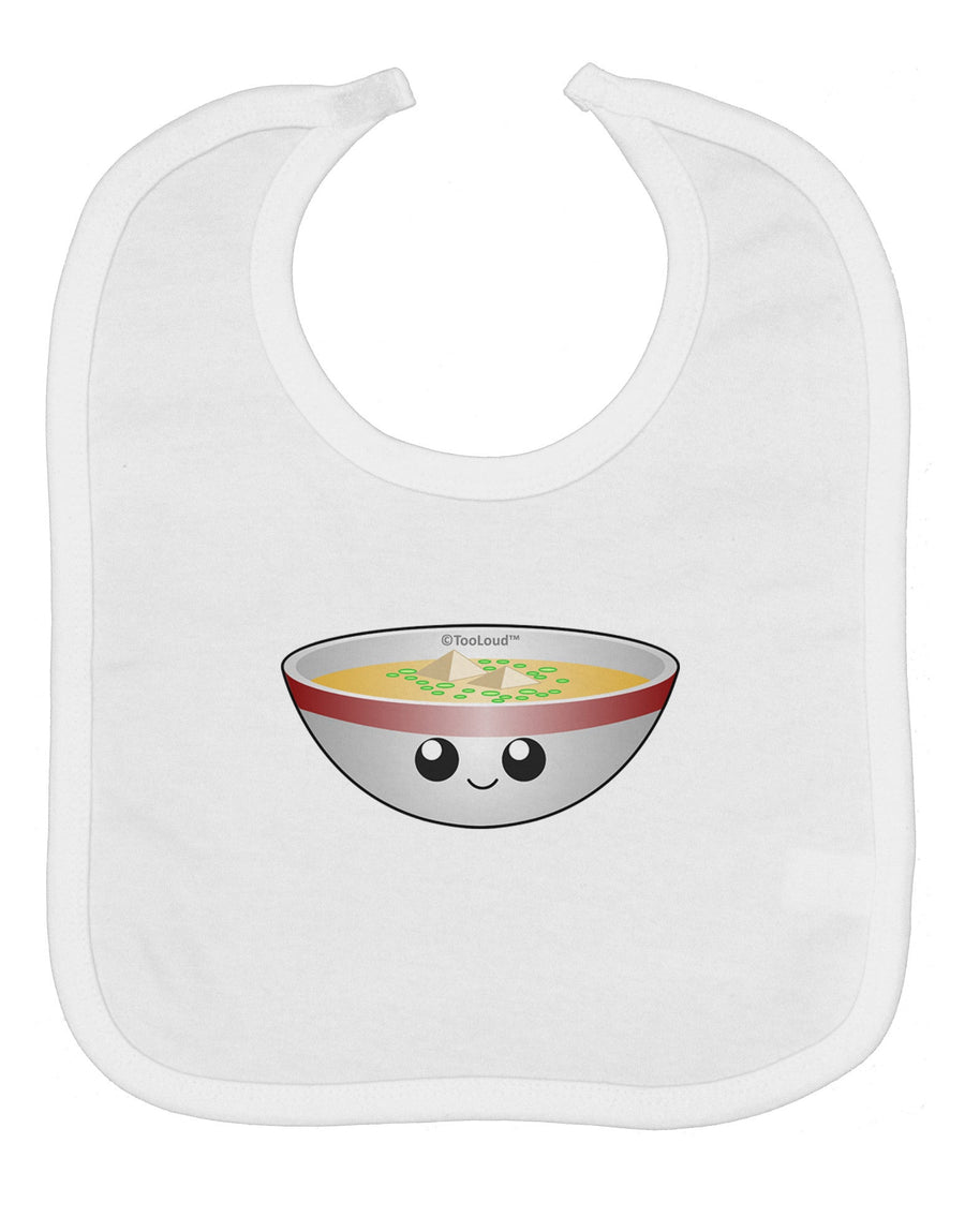 Cute Miso Soup Bowl Baby Bib by TooLoud