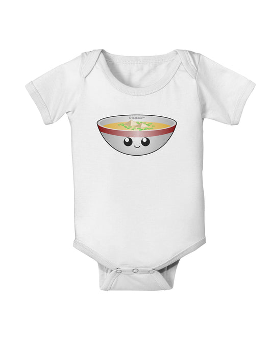 Cute Miso Soup Bowl Baby Romper Bodysuit by TooLoud-Baby Romper-TooLoud-White-06-Months-Davson Sales