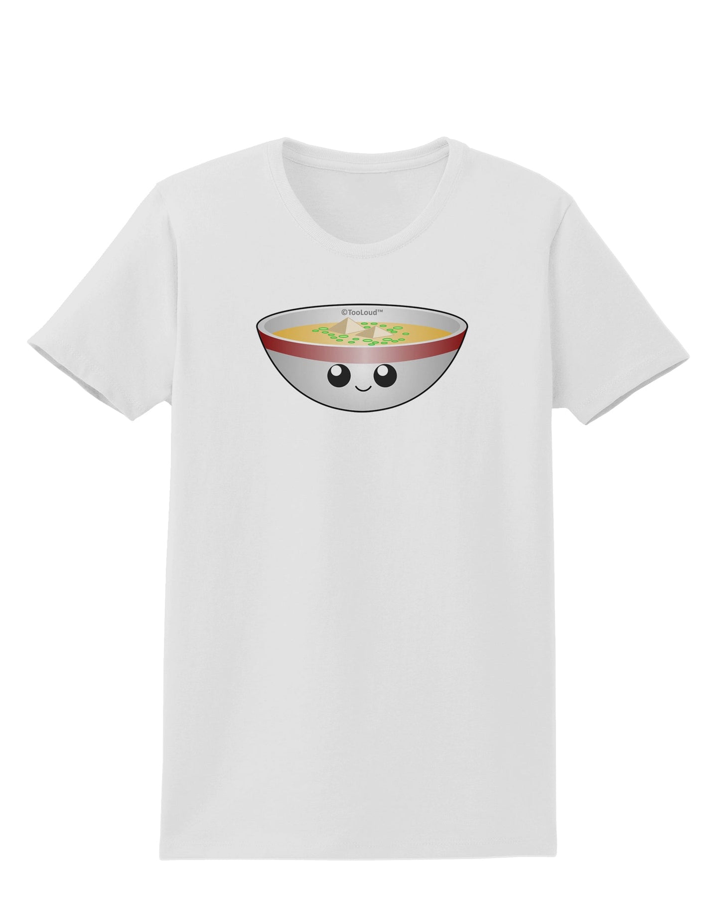 Cute Miso Soup Bowl Womens T-Shirt by TooLoud-Womens T-Shirt-TooLoud-White-X-Small-Davson Sales