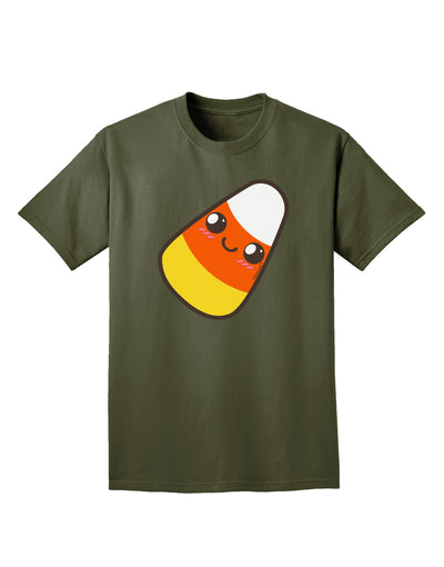 Cute Mother Candy Corn Family Halloween Adult Dark T-Shirt-Mens T-Shirt-TooLoud-Military-Green-Small-Davson Sales