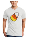 Cute Mother Candy Corn Family Halloween Adult V-Neck T-shirt-Mens V-Neck T-Shirt-TooLoud-White-Small-Davson Sales