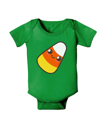 Cute Mother Candy Corn Family Halloween Baby Romper Bodysuit Dark-Baby Romper-TooLoud-Clover-Green-06-Months-Davson Sales