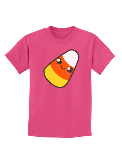 Cute Mother Candy Corn Family Halloween Childrens Dark T-Shirt-Childrens T-Shirt-TooLoud-Sangria-X-Small-Davson Sales