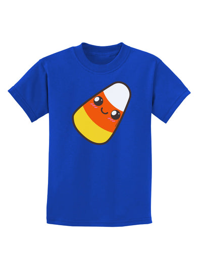 Cute Mother Candy Corn Family Halloween Childrens Dark T-Shirt-Childrens T-Shirt-TooLoud-Royal-Blue-X-Small-Davson Sales