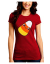 Cute Mother Candy Corn Family Halloween Juniors Crew Dark T-Shirt-T-Shirts Juniors Tops-TooLoud-Red-Juniors Fitted Small-Davson Sales