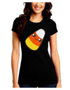 Cute Mother Candy Corn Family Halloween Juniors Crew Dark T-Shirt-T-Shirts Juniors Tops-TooLoud-Black-Juniors Fitted Small-Davson Sales