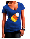 Cute Mother Candy Corn Family Halloween Juniors V-Neck Dark T-Shirt-Womens V-Neck T-Shirts-TooLoud-Royal-Blue-Juniors Fitted Small-Davson Sales