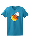 Cute Mother Candy Corn Family Halloween Womens Dark T-Shirt-TooLoud-Turquoise-X-Small-Davson Sales