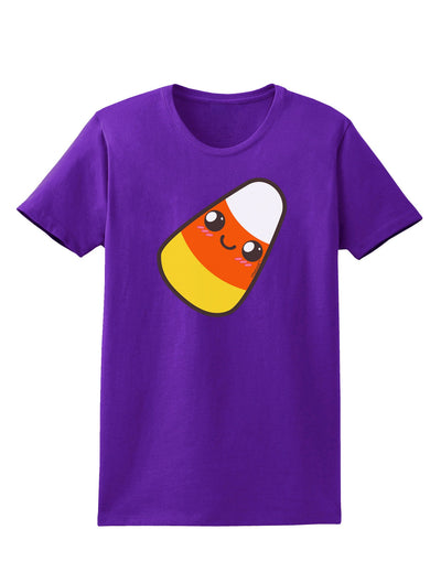 Cute Mother Candy Corn Family Halloween Womens Dark T-Shirt-TooLoud-Purple-X-Small-Davson Sales